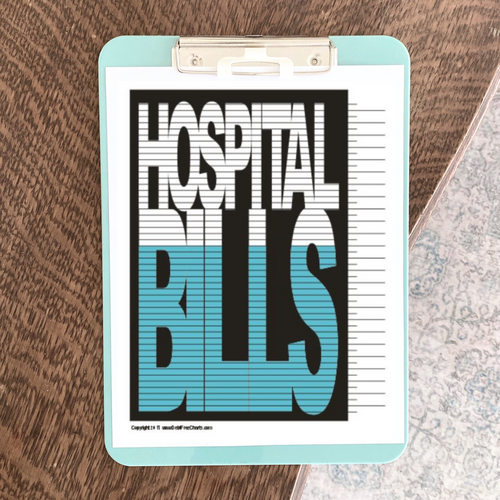 Hospital Bills Tracking Chart